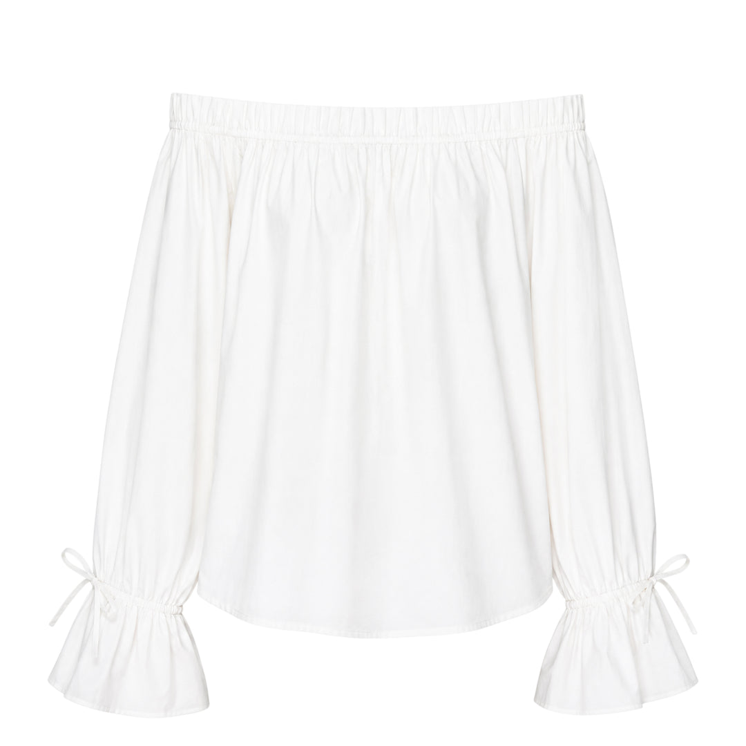 Structure Cotton Off-Shoulder Top