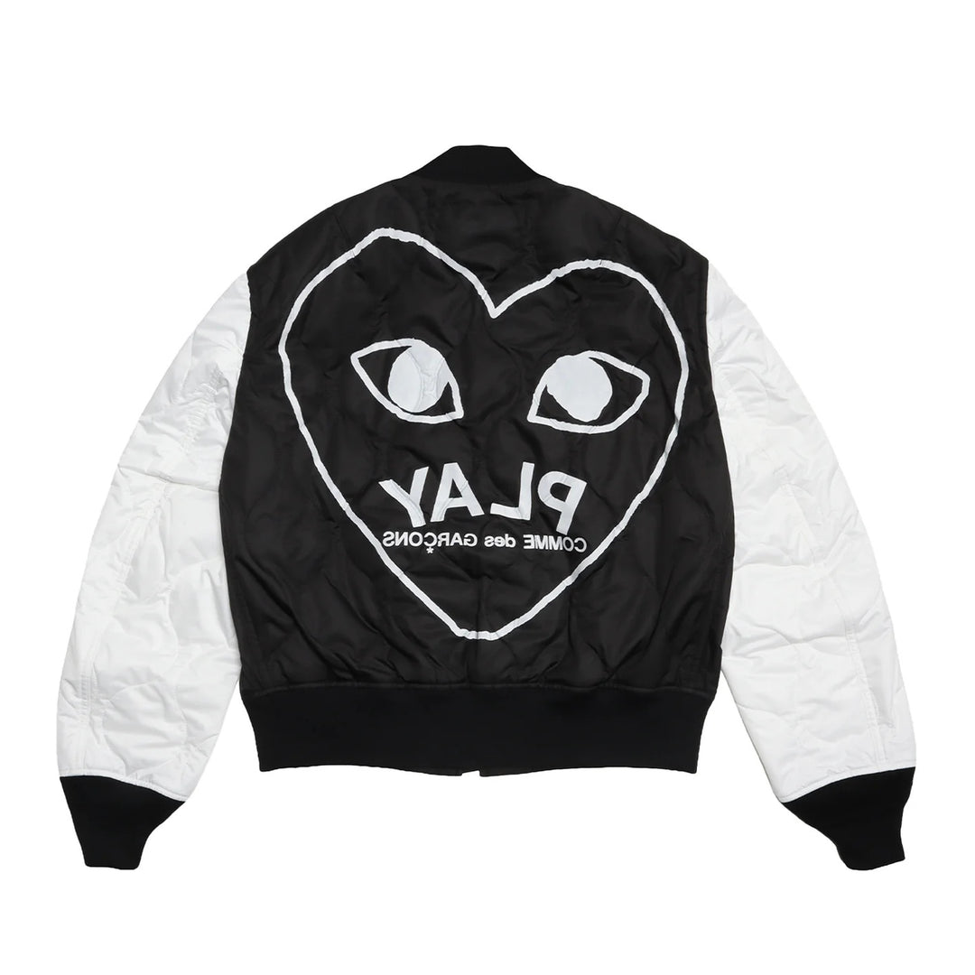 Black Emblem Bomber Jacket