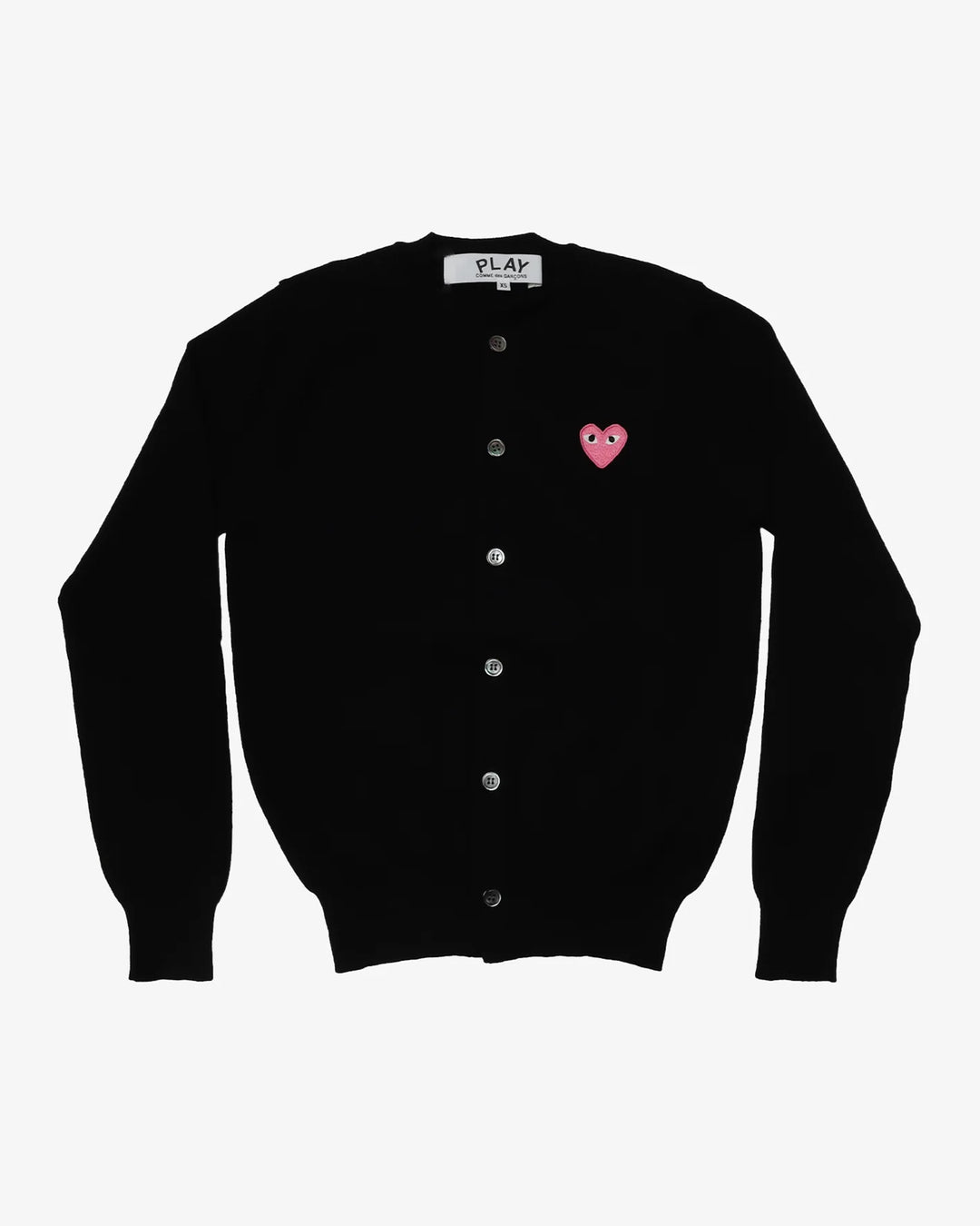Pink Emblem Round Neck Cardigan