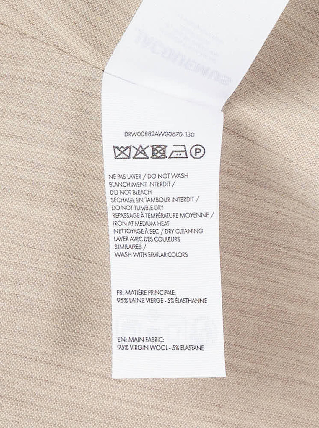 Jacquemus La Robe Paradiso strapless woven midi dress in oatmeal with a fitted bodice and flared asymmetric skirt - view 3