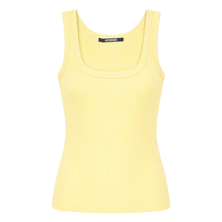 JACQUEMUS Gros Grain Jersey Tank Top