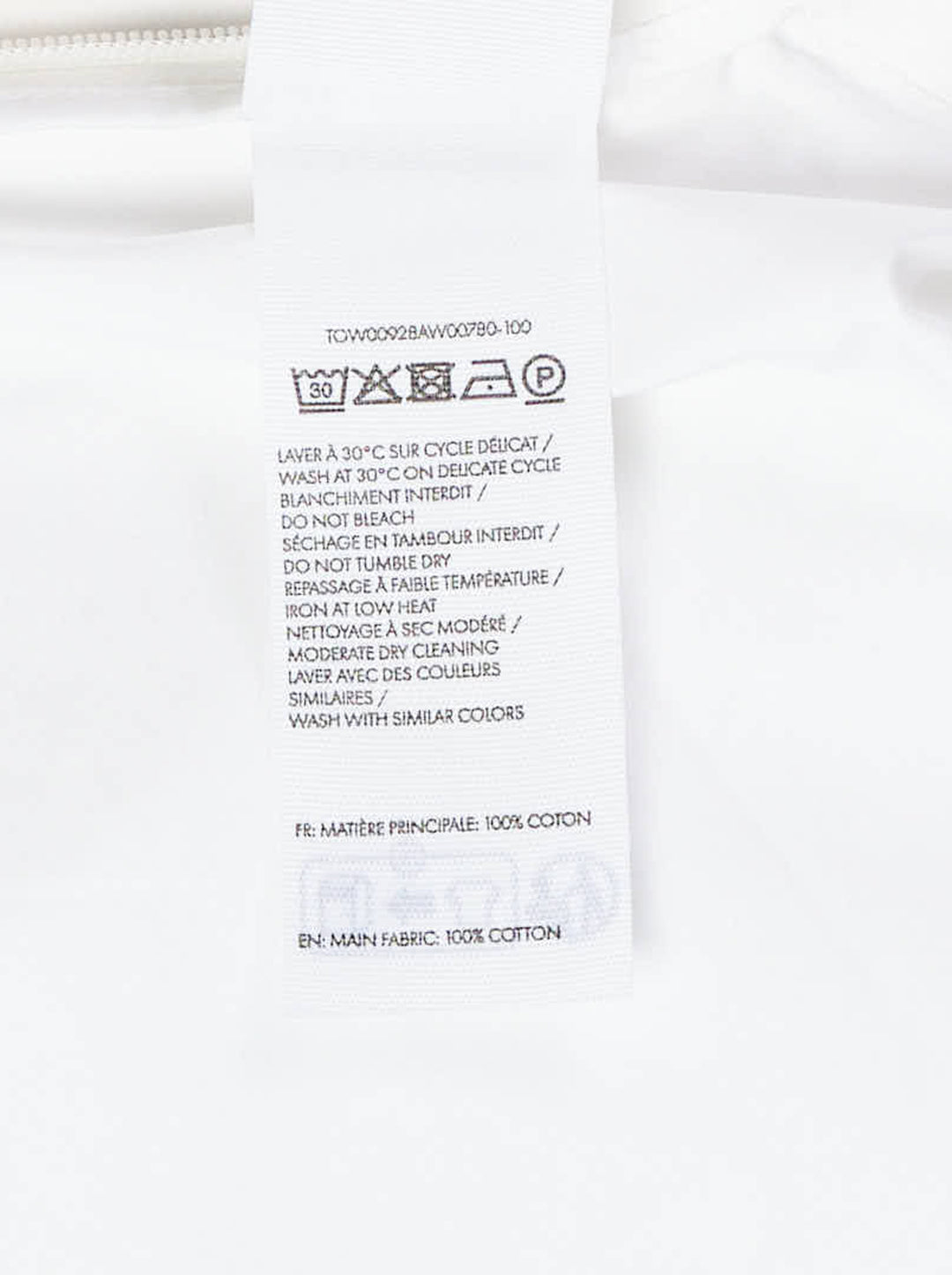 Jacquemus La Blouse Colombe white woven blouse with plunging V-neckline, voluminous sleeves and ruched waist - view 3