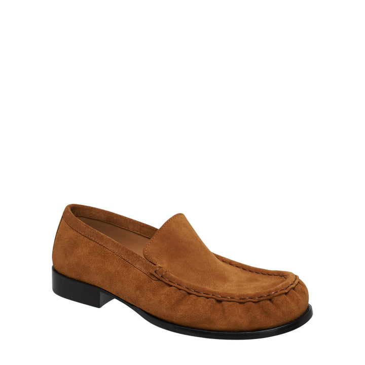Creased Toe Suede Loafer