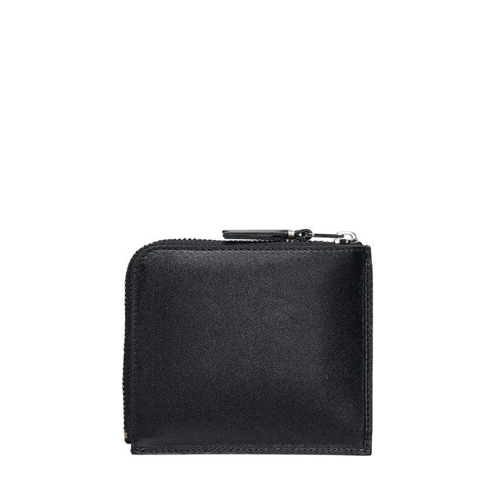 Silver Eyelet Zip Wallet