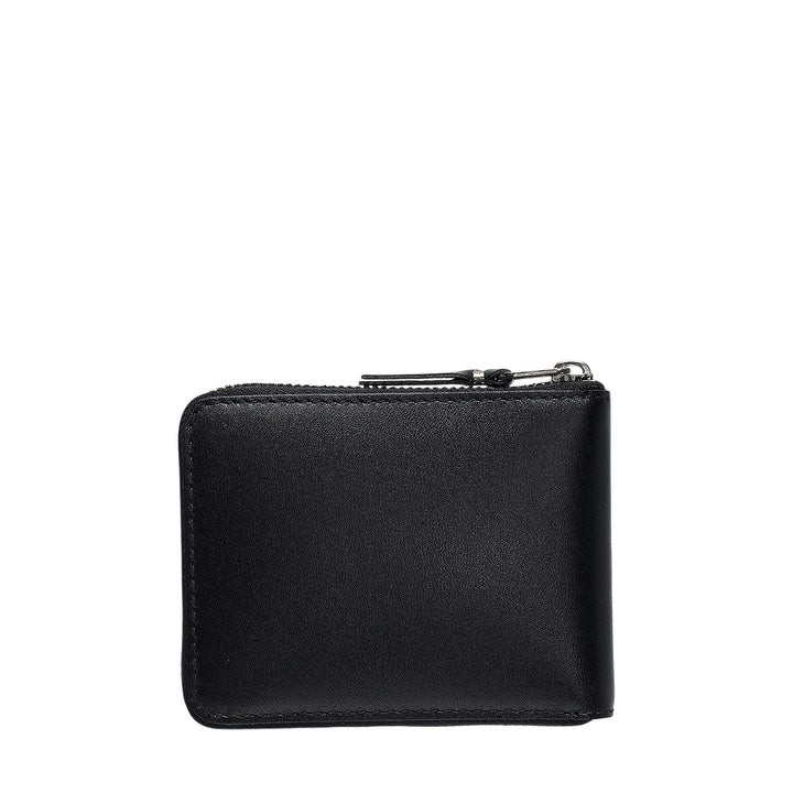 Silver Eyelet Zip Around Wallet
