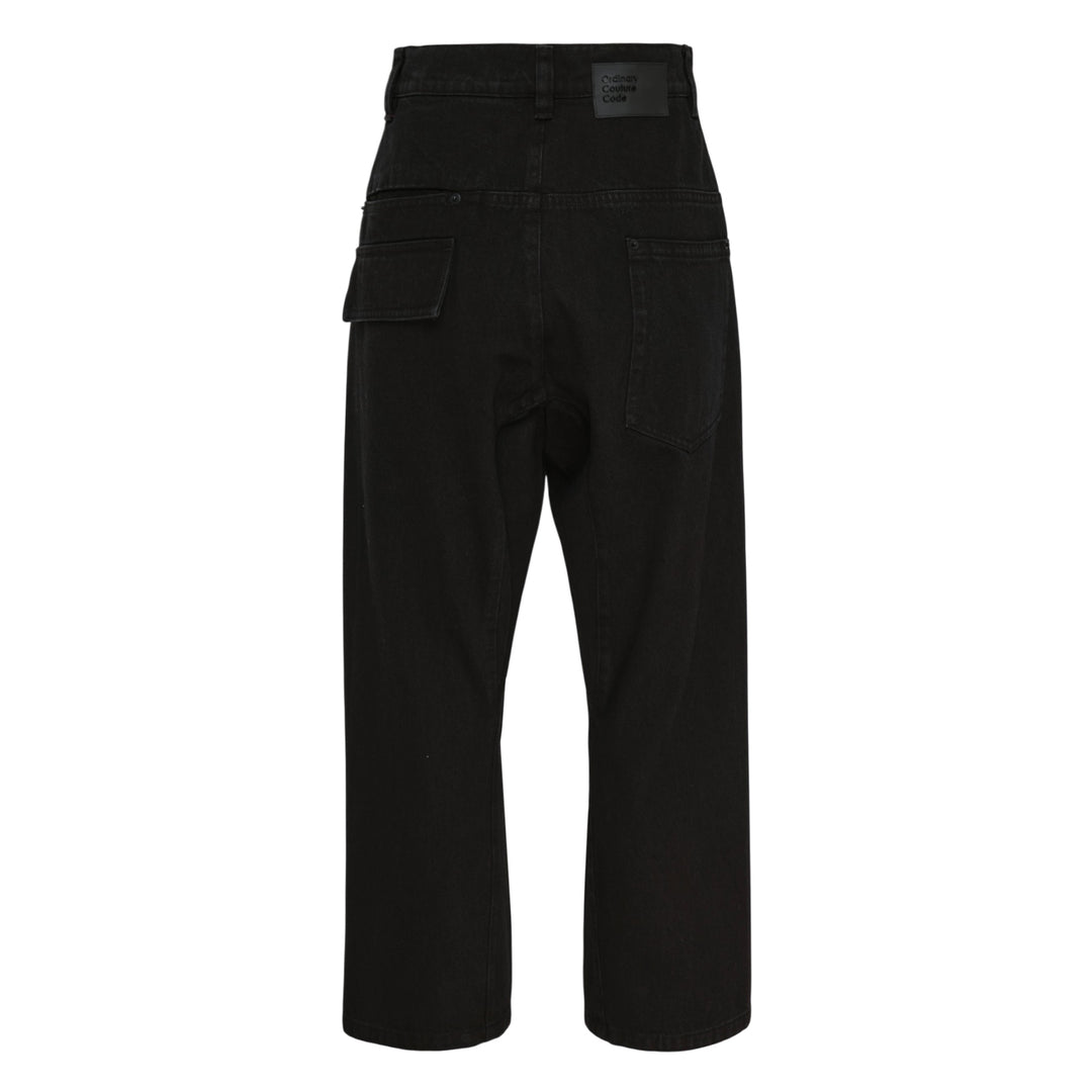 Denim Slash Ankle Pants