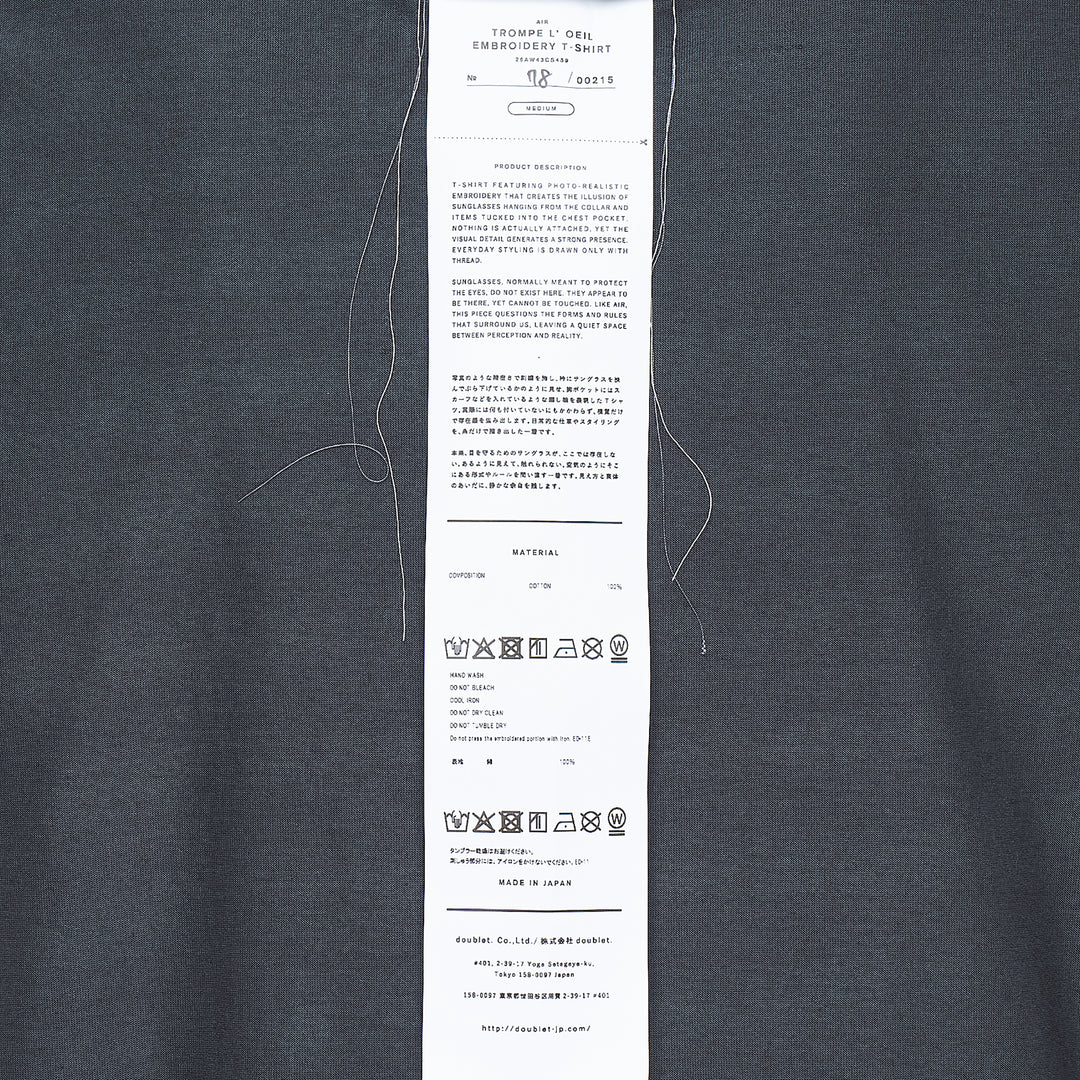 Trompe L'Oeil Embroidery Tee