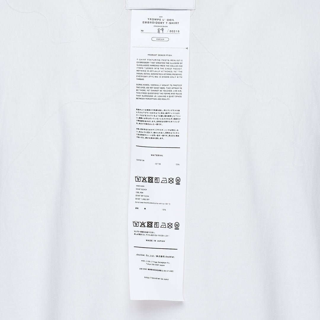 Trompe L'Oeil Embroidery Tee