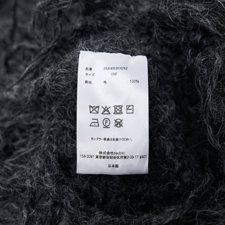 Smoke Fur Knit Scarf