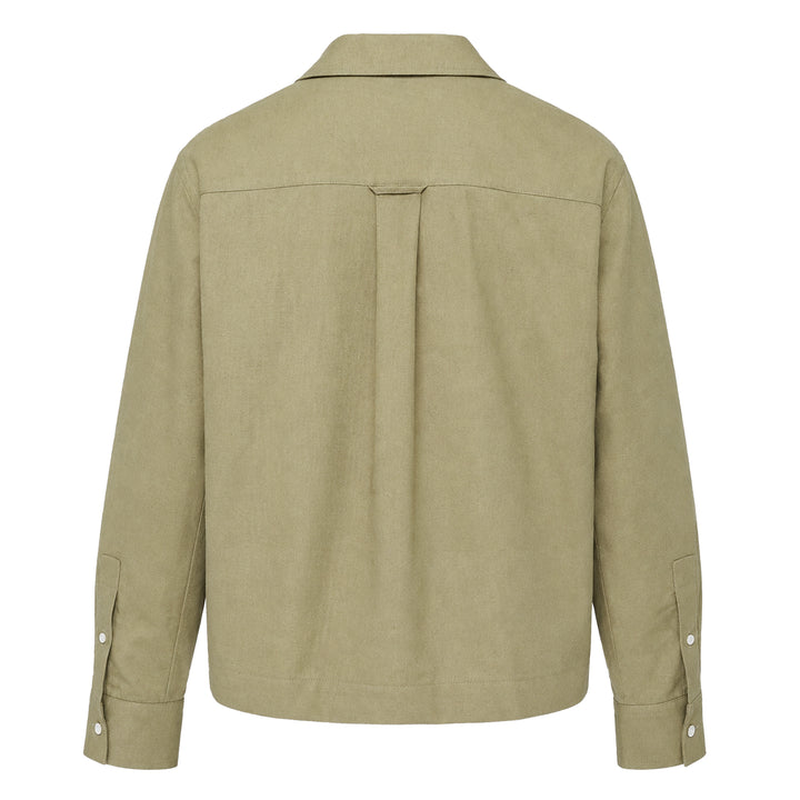 Classic Fit Long Sleeve Drawstring Shirt