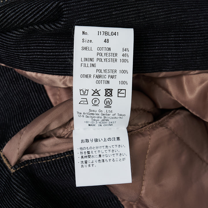 Corduroy Zip Blouson