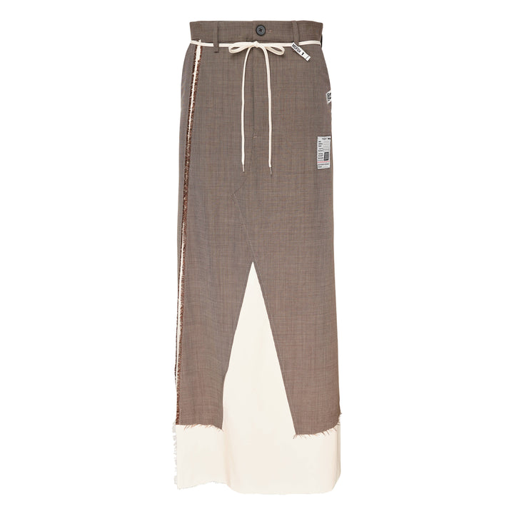 Wool Slacks Combined Skirt