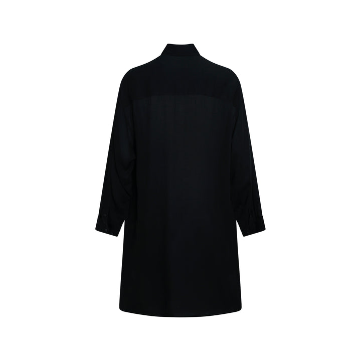 Collar Tab Long Blouse