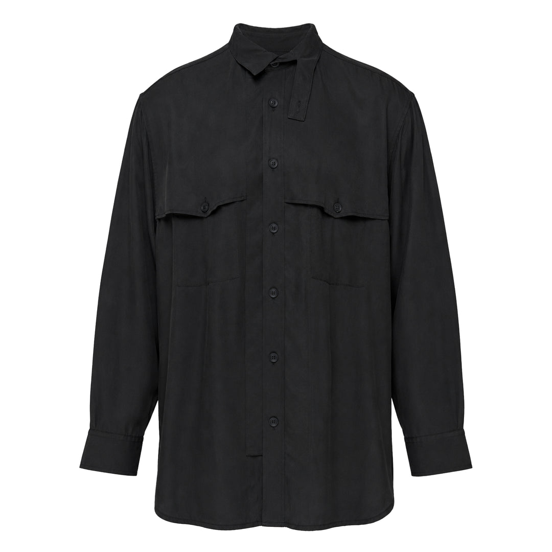 Chest Detail Long Sleeve Shirt