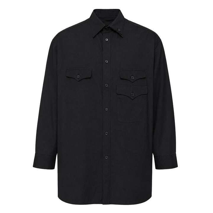 3 Flap Asymmetry Long Sleeve Shirt