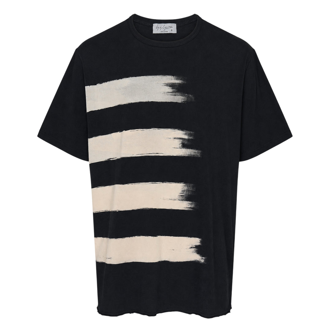 Brushstroke Print Short Sleeve Tee