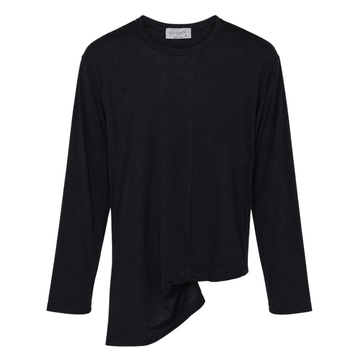 Asymmetric Hem Long Sleeve Tee