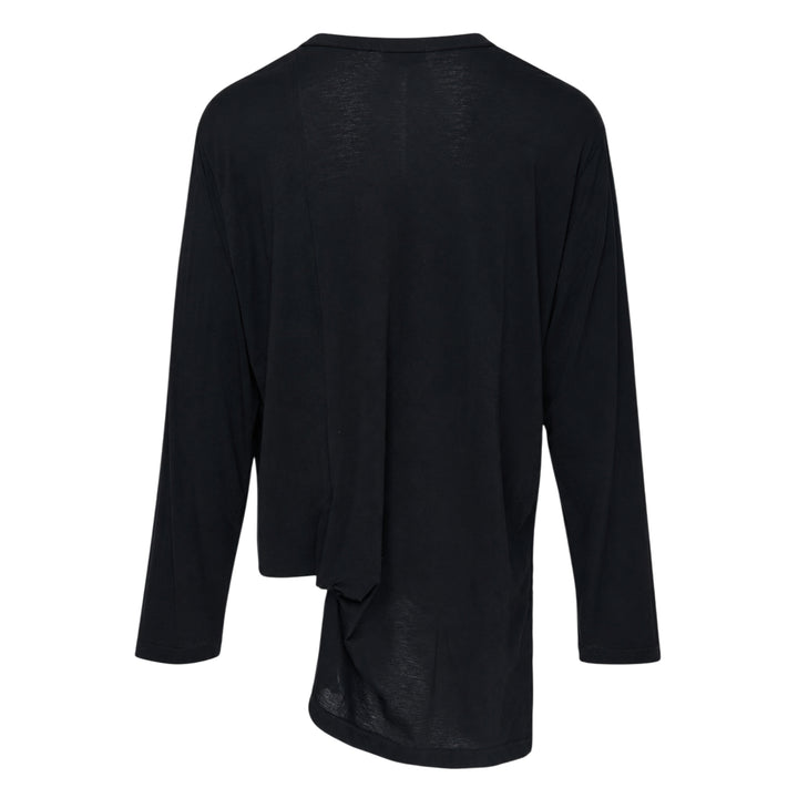 Asymmetric Hem Long Sleeve Tee