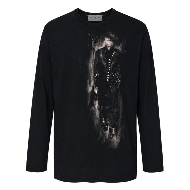 Round Neck Long Sleeve Graphic Tee
