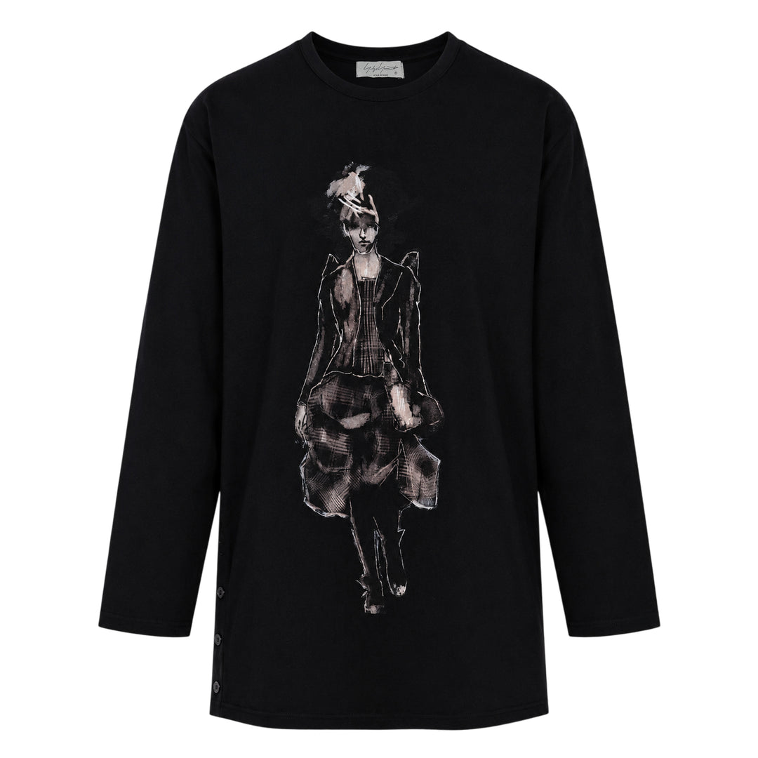 Side Slit Long Sleeve Tee