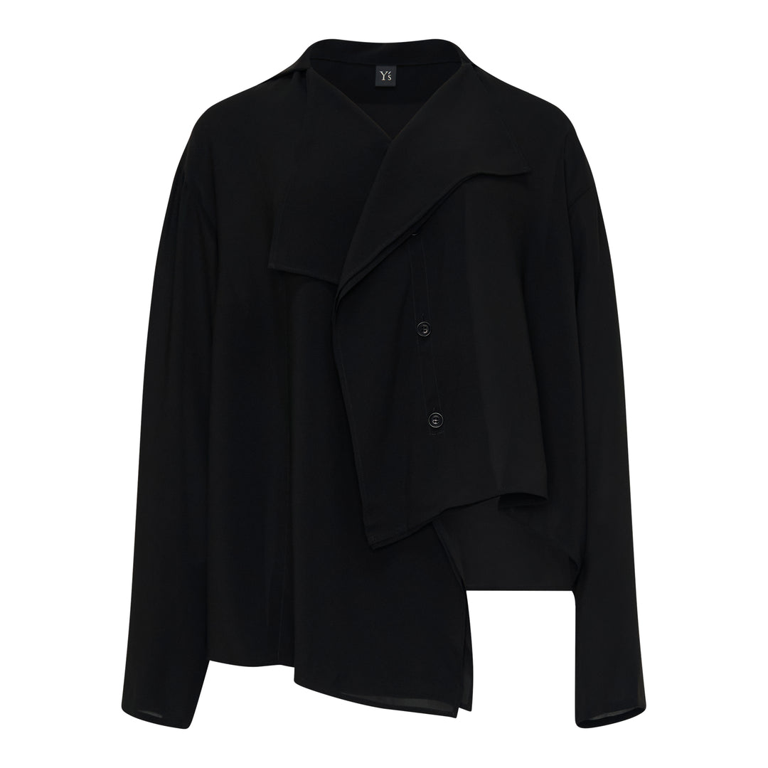 Draped Asymmetric Blouson