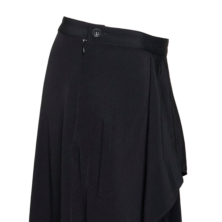 Asymmetric Drape Skirt