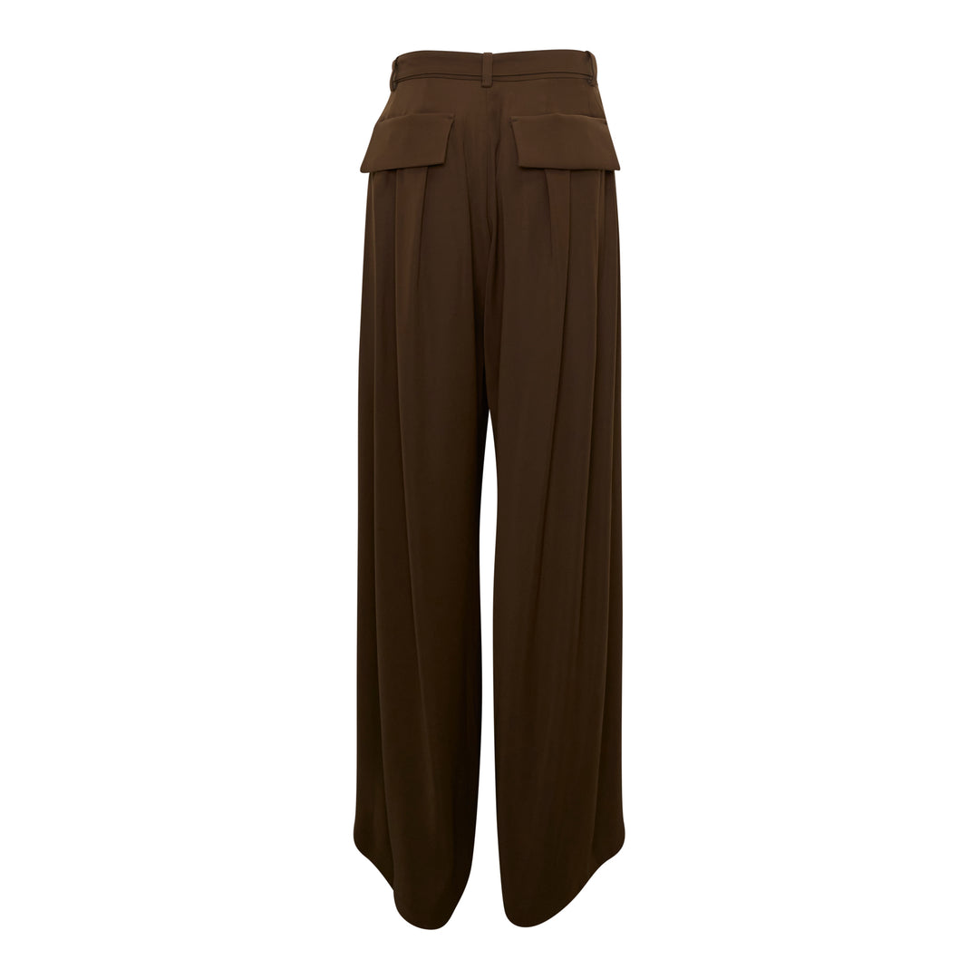 Crepe Back Satin Pants