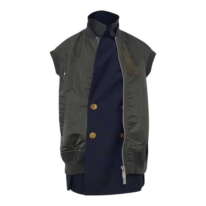 Nylon Twill Suiting Vest