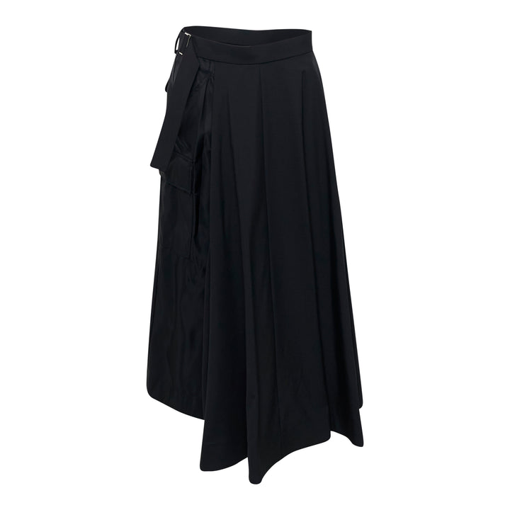 Nylon Twill Suiting Skirt
