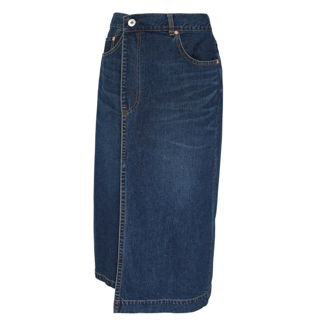 sacai Midi Denim Skirt