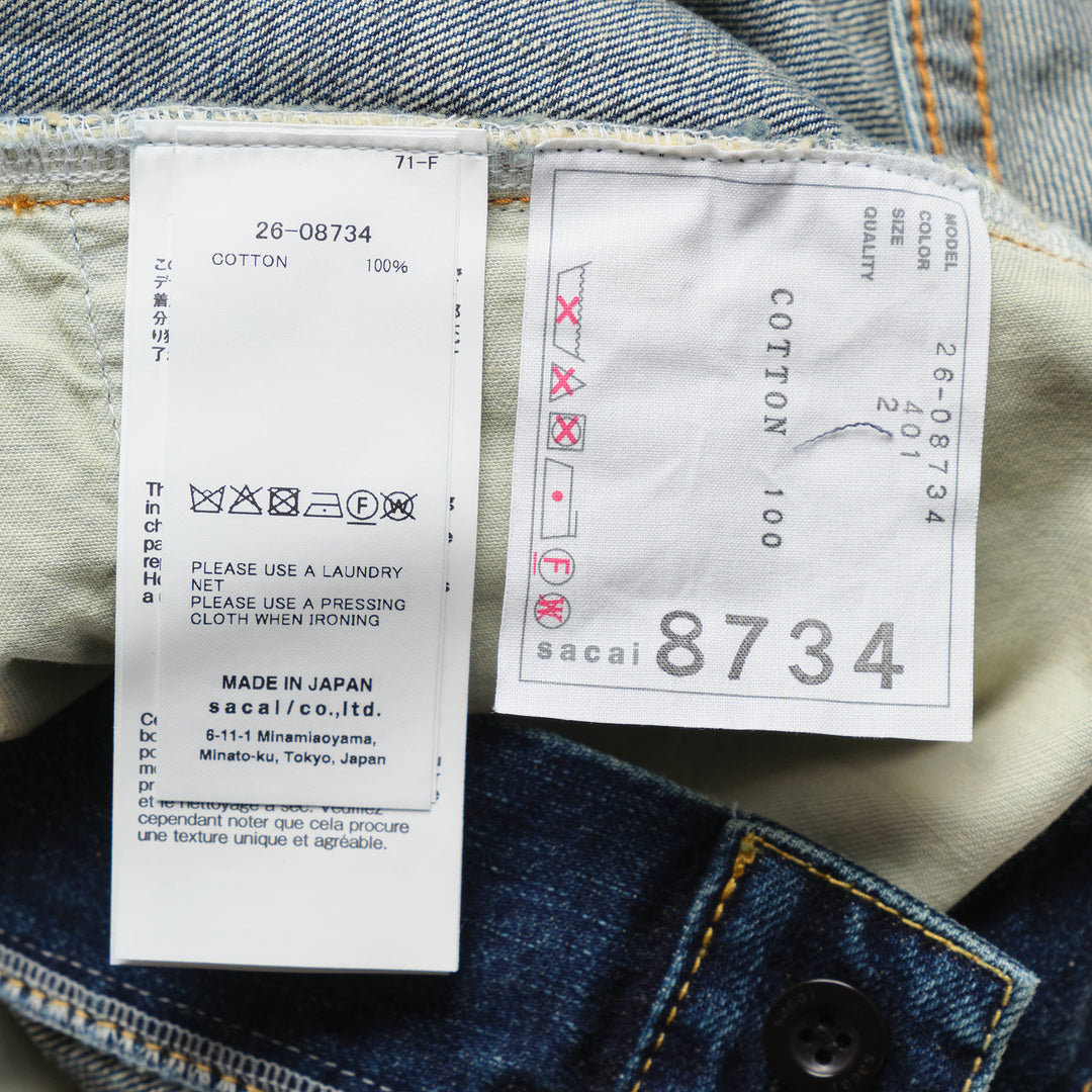 sacai Midi Denim Skirt - view 3