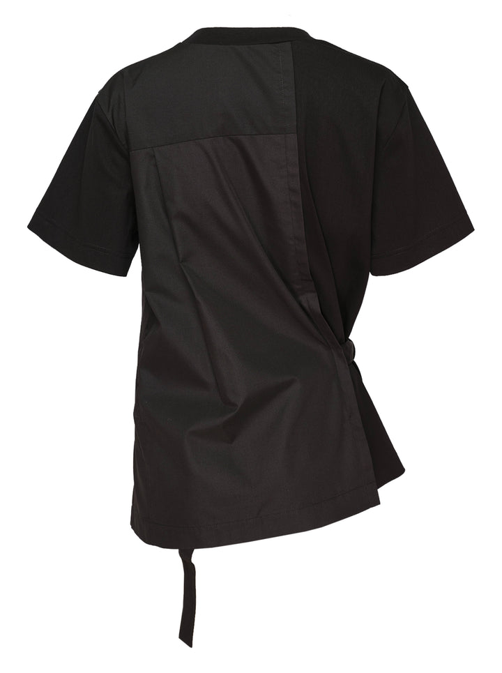 sacai Poplin Cotton Jersey T-Shirt - view 2