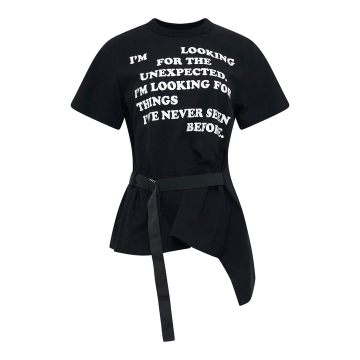Graphic Print Belted T-Shirt