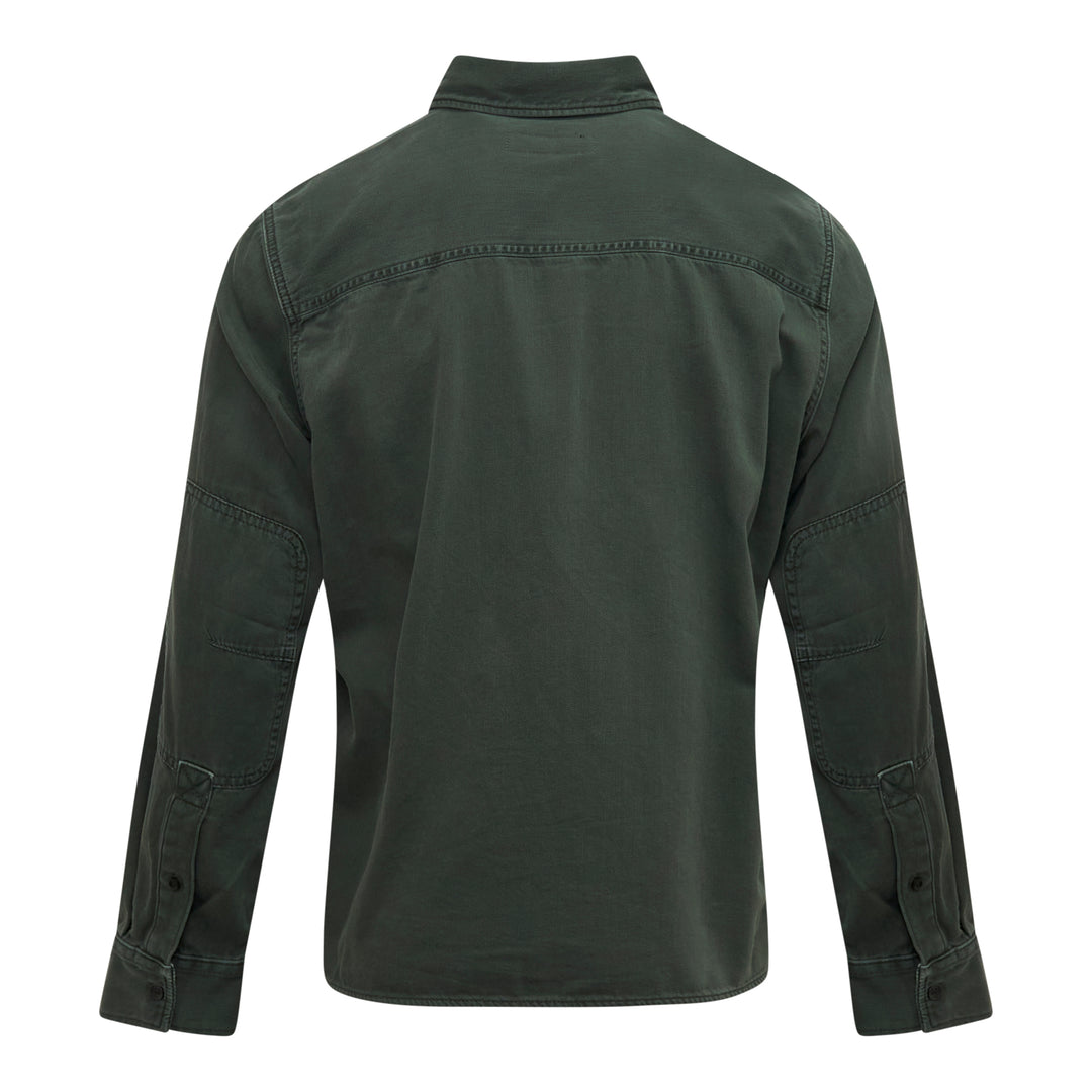 Overdyed Denim Long Sleeve Workwear Shirt