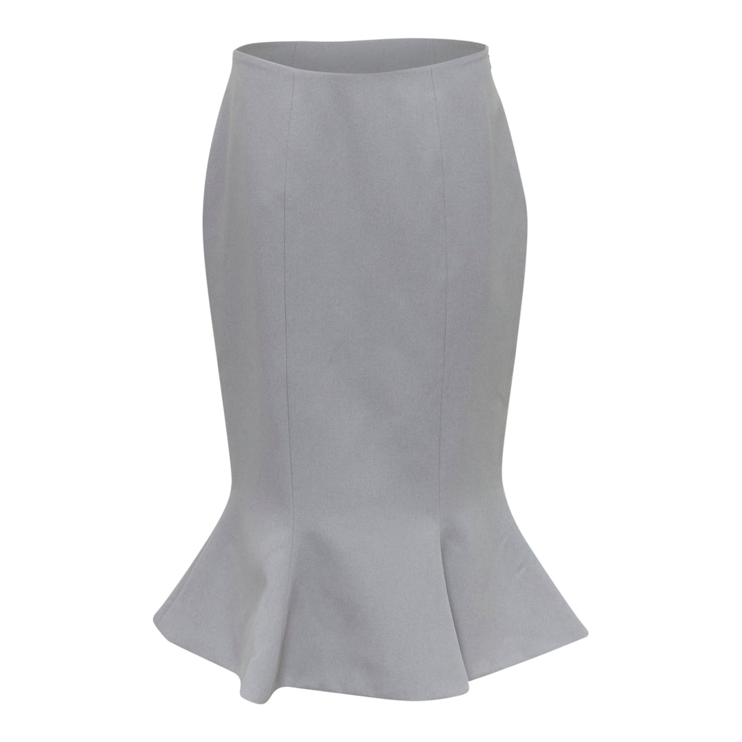 Mermaid Hem Midi Skirt