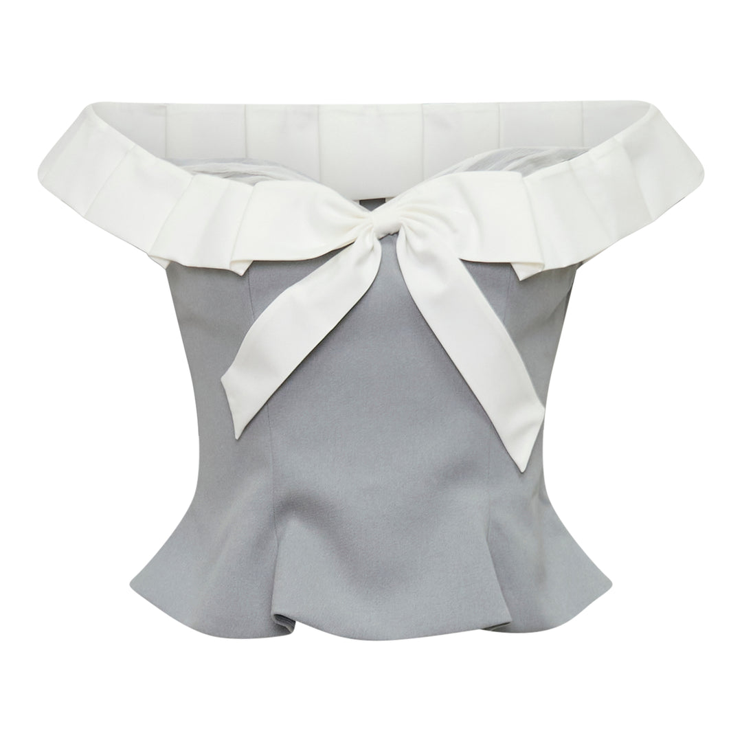 Bow Corset Bustier Top
