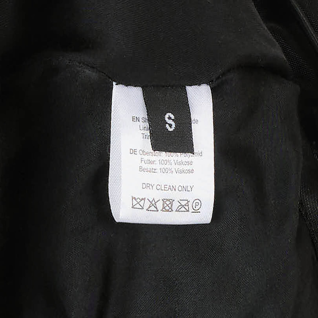 Hisu Park Nono Waves Blouson in black, featuring all-over smocked ruffle texture, a rounded collar, and centre-front zip fastening - view 6