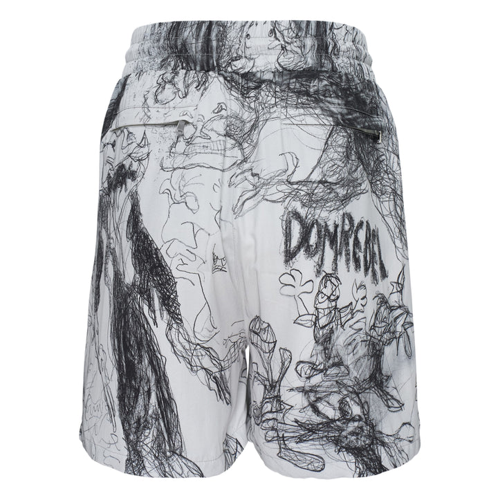 Sketch Print Shorts