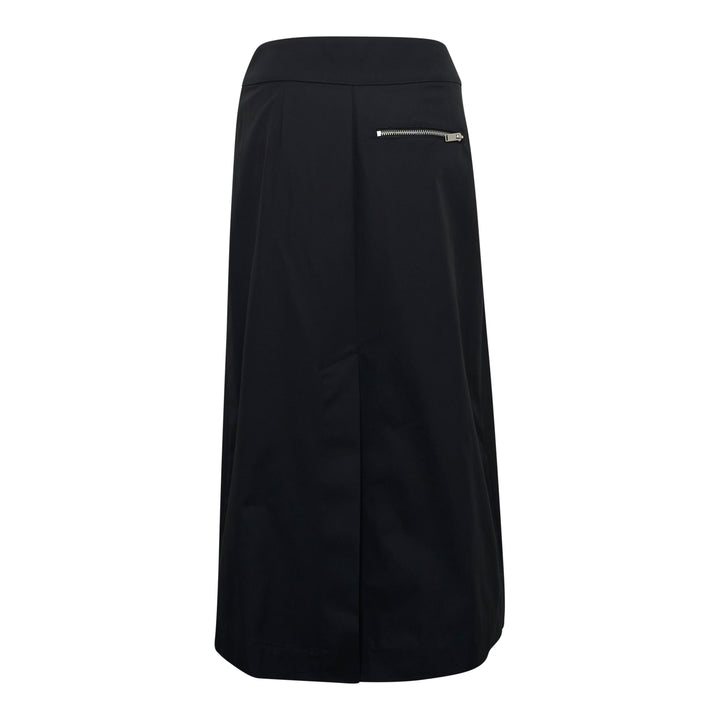 Pleated Utility Midi Skirt