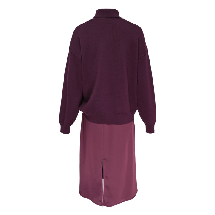 Ultrafine Merino Long Sleeve Polo Midi Dress