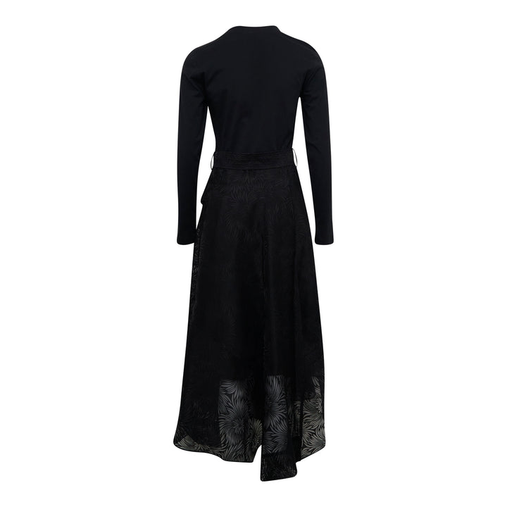 Long Sleeve Organza T-Shirt Dress