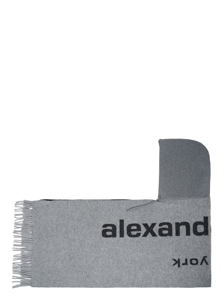 Alexander Wang Hooded Logo Scarf