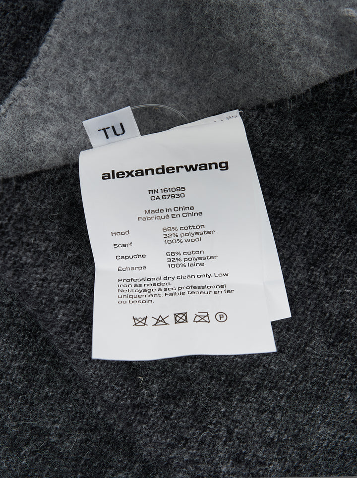 Alexander Wang Hooded Logo Scarf - view 4