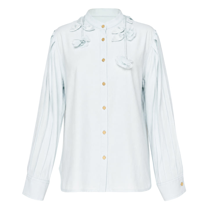 Light Blue Viscose Blouse