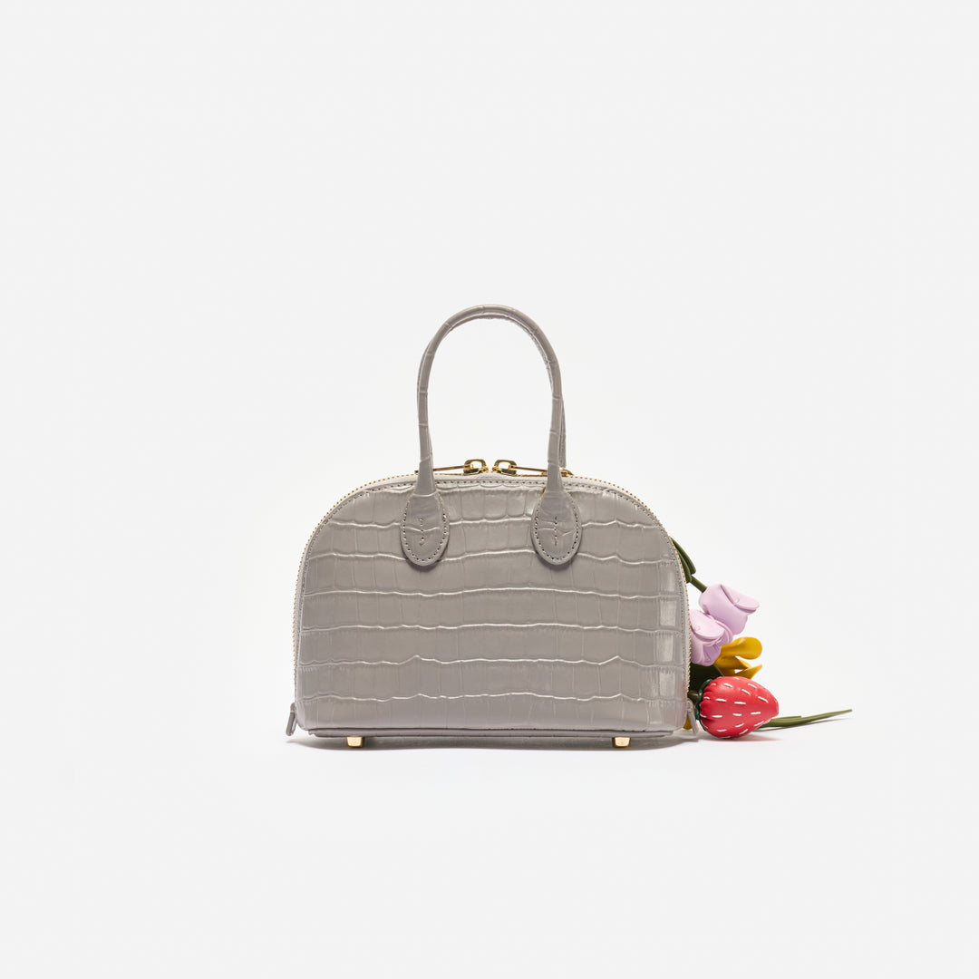 Croc Leather Mini Bag