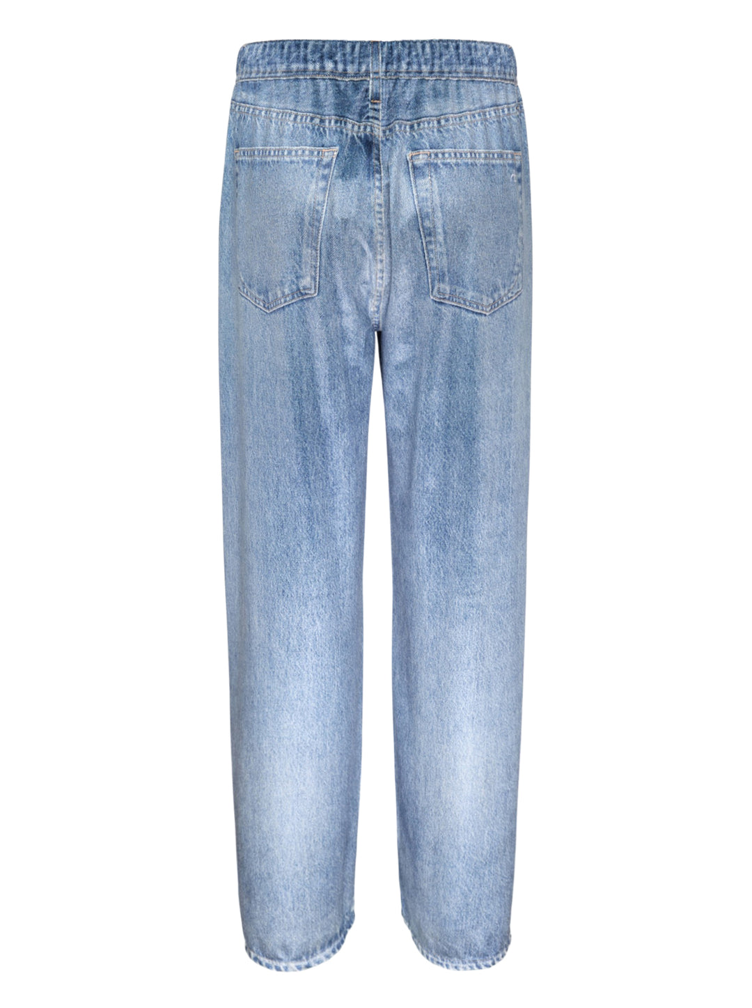 rag & bone Miramar Wide Pull-On Jeans in light indigo wash, featuring a relaxed wide-leg silhouette, pull-on waistband, and five-pocket construction with vintage sun-bleached fading - view 2