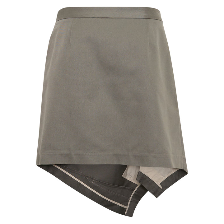 Cotton Asymmetric Wrap Skirt