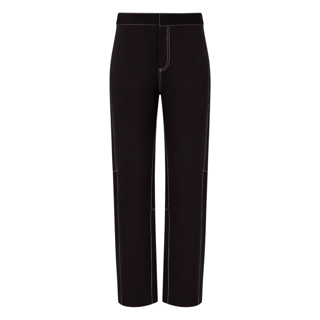 Vito Ponte Cropped Contrast Stitch Pants