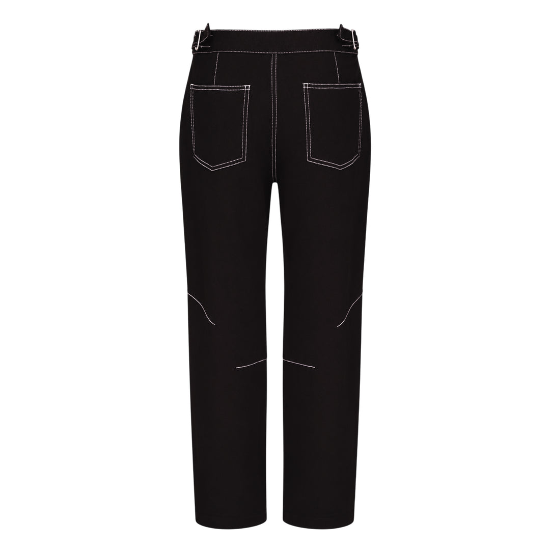 Vito Ponte Cropped Contrast Stitch Pants
