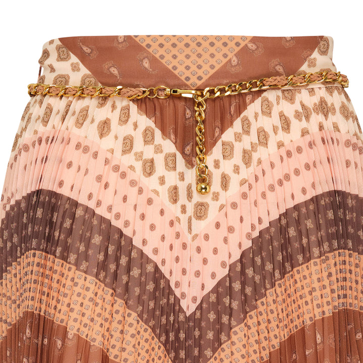 Sunray Pleated Maxi Skirt
